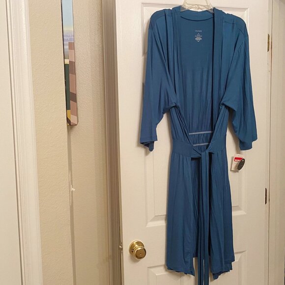 New Shimera Teal Modal Knit Robe - Picture 1 of 3